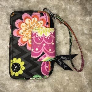 Vera Bradley Ziggy Zinnia Wristlet